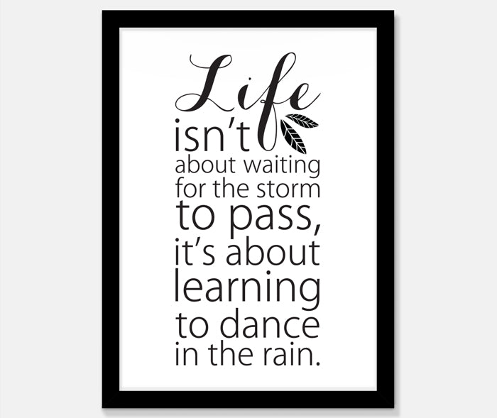 Dance in the Rain Art Print Your Decal Shop Wall Decal NZ