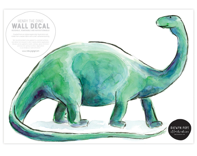 HENRY THE DINO Wall Decal Your Decal Shop Wall Decal NZ