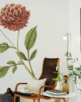 Double Purple Dahlia Wall Decal