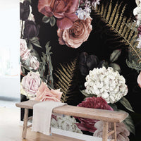 Elegant Vintage Rose Bouquet Mural Your Decal Shop Wall Decal NZ