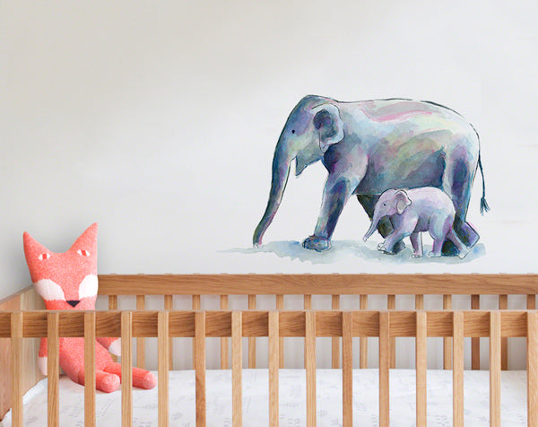 JOAN & SONNY THE ELEPHANTS Wall Decal Your Decal Shop Wall Decal NZ