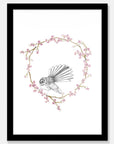 Fantail wreath Art Print Your Decal Shop Wall Decal NZ