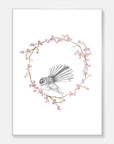 Fantail wreath Art Print Your Decal Shop Wall Decal NZ