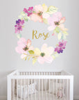 Flower Name Wreath II Wall Decal Your Decal Shop Wall Decal NZ