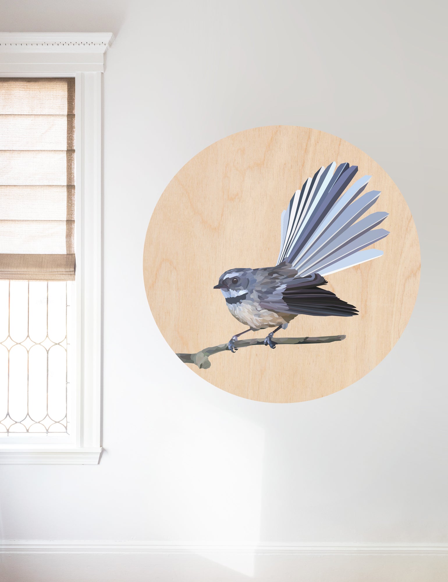Geometric Fantail Mural Dot Your Decal Shop Wall Decal NZ