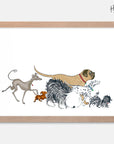 Hairy Maclary Group Walk Art Print