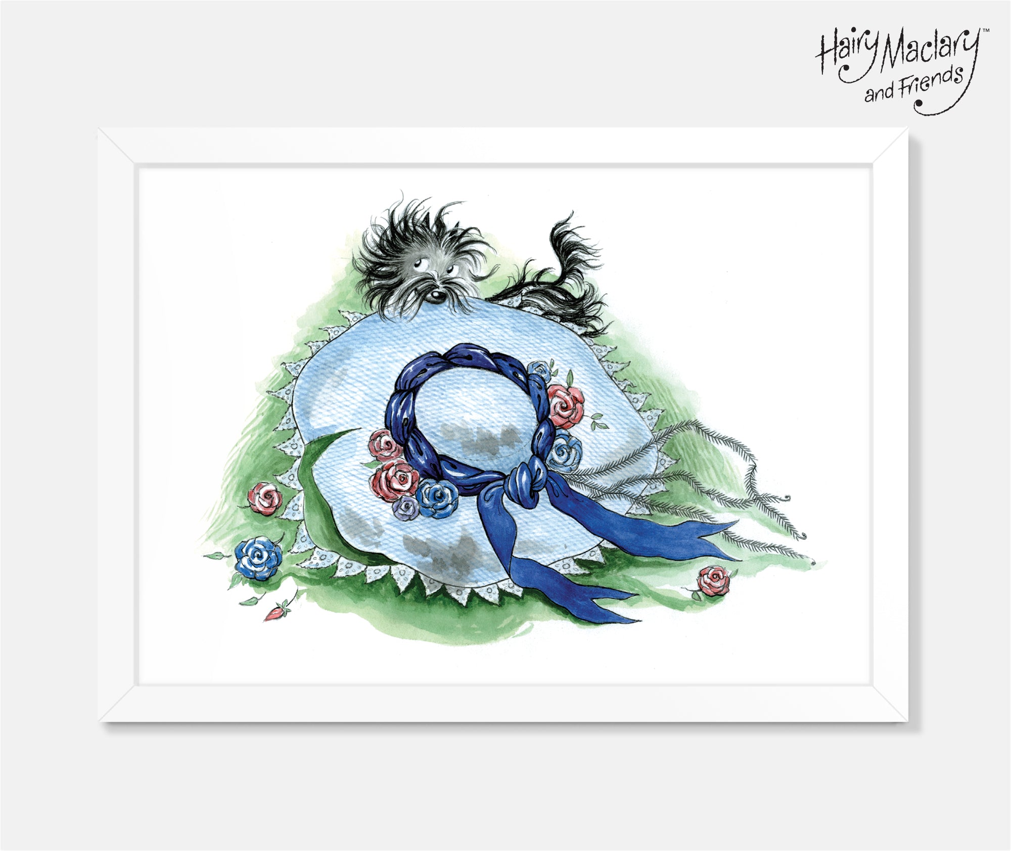 Hairy Maclary&#39;s Hat Tricks Art Print