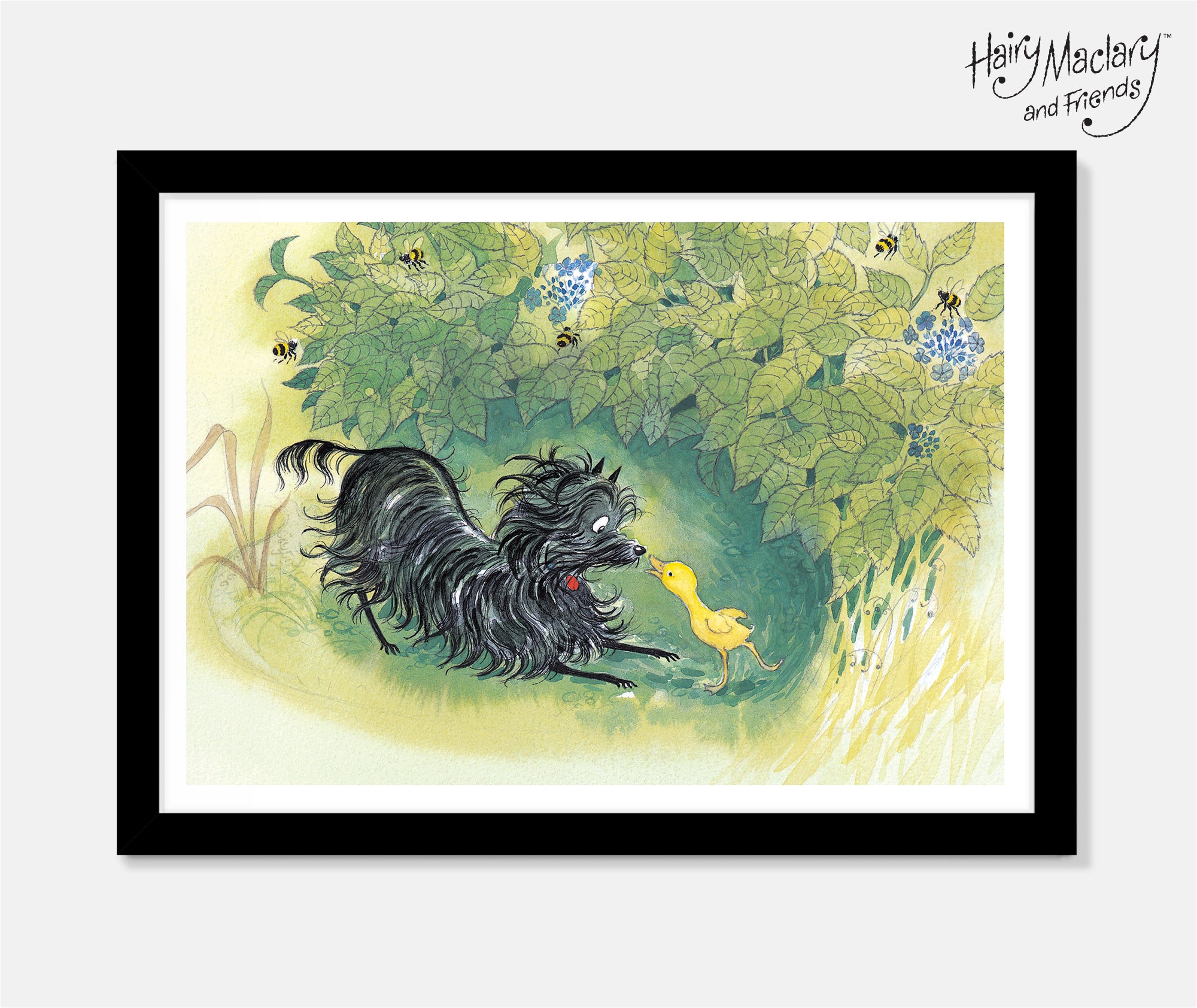 Hairy Maclary and Zackery Quack Art Print