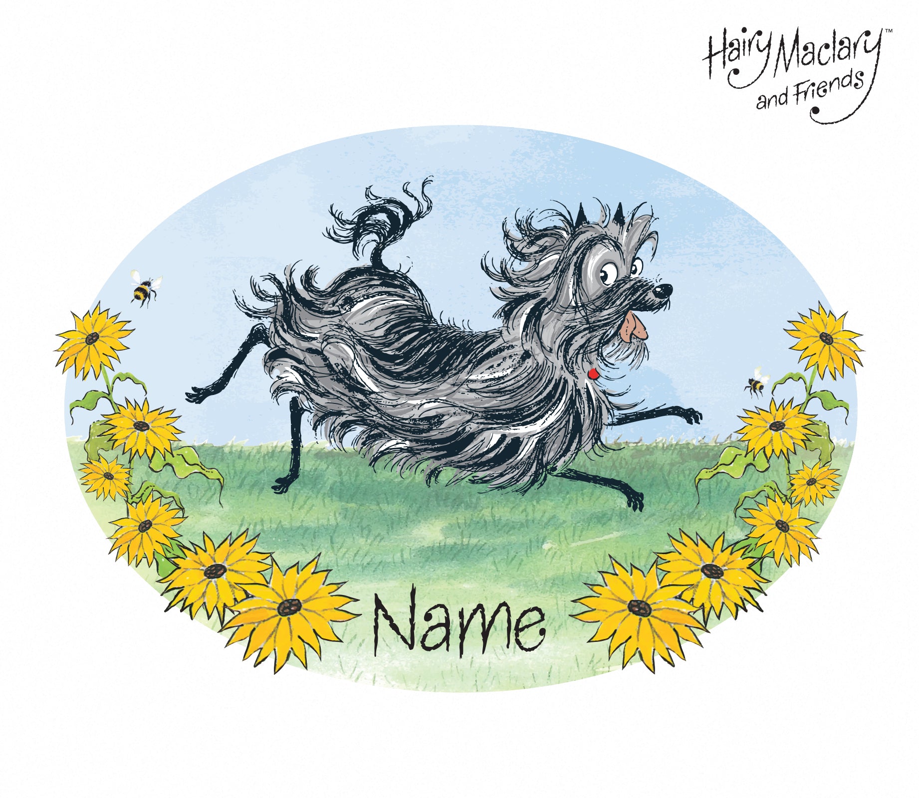 Hairy Maclary Badge Custom Name