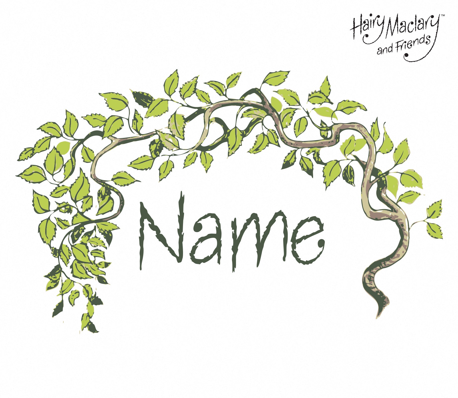 Hairy Maclary Vine Custom Name