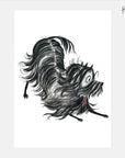 Hairy Maclary Playing Art Print