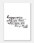 Happiness Art Print Your Decal Shop Wall Decal NZ