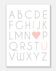 I Love You Alphabet Art Print Your Decal Shop Wall Decal NZ