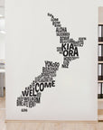 Kia Ora Map Wall Decal Your Decal Shop Wall Decal NZ