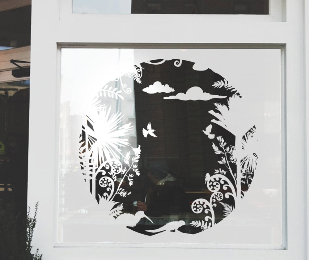 Window To Kiwiana Paradise 2 Your Decal Shop Wall Decal NZ