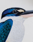 Kingfisher in Native Sun Orchids Wall Decal Your Decal Shop Wall Decal NZ