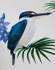 Kingfisher in Native Sun Orchids Wall Decal Your Decal Shop Wall Decal NZ
