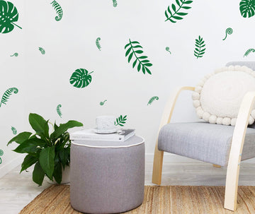 Botanical Leaves Wall Decal Set Your Decal Shop Wall Decal NZ