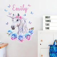 Unicorn Custom Name Wall Decal Your Decal Shop Wall Decal NZ