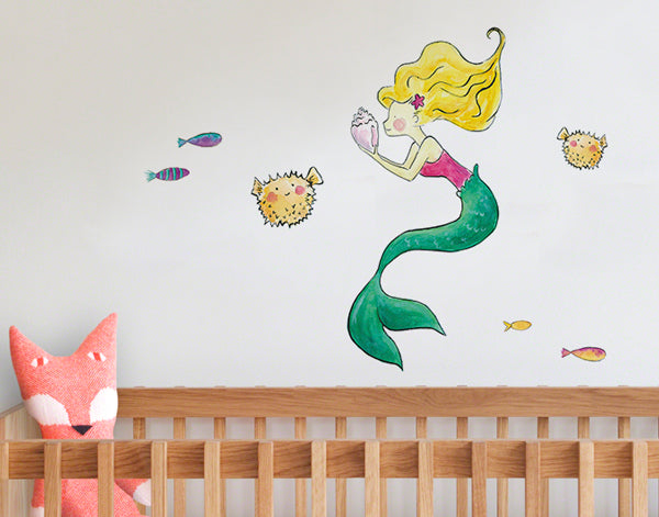 MARION THE MERMAID Wall Decal Your Decal Shop Wall Decal NZ