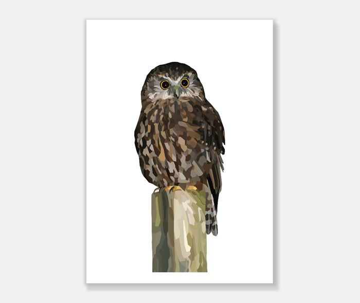 Morepork Art Print Your Decal Shop Wall Decal NZ