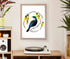 Tui in Kowhai Art Print Your Decal Shop Wall Decal NZ
