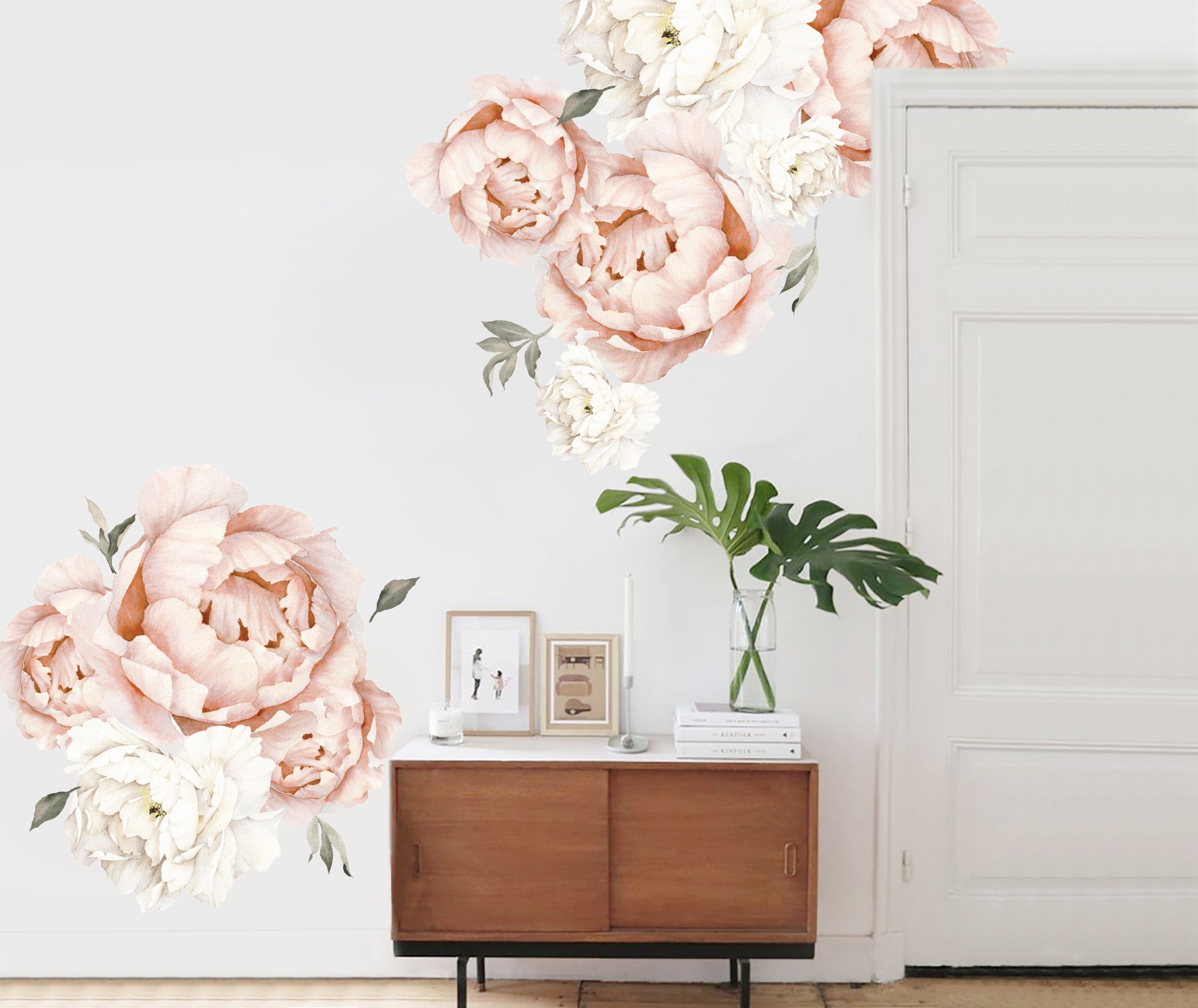 Peach Peonies Wall Decal Your Decal Shop Wall Decal NZ