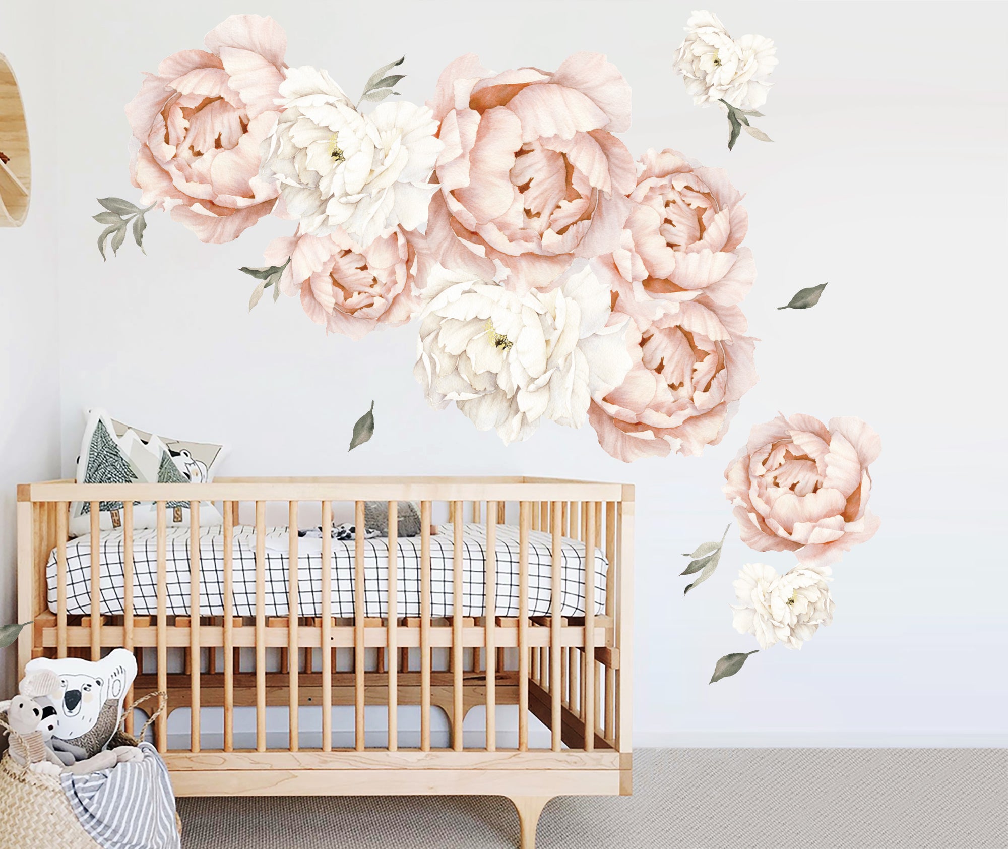 Peach Peonies Wall Decal Your Decal Shop Wall Decal NZ