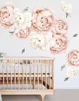 Peach Peonies Wall Decal Your Decal Shop Wall Decal NZ