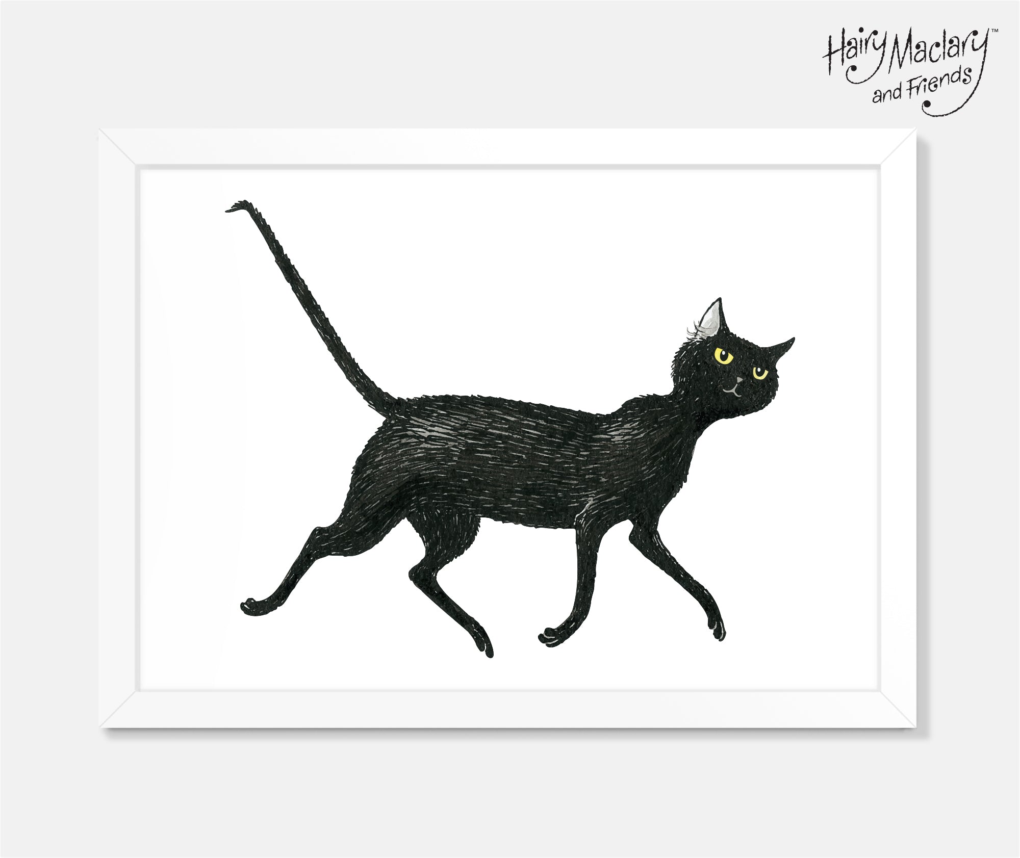 Slinky Malinki Art Print