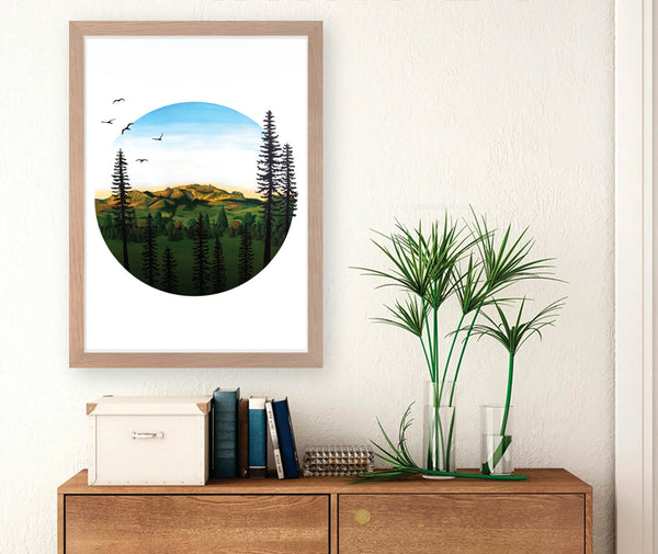 Te Mata Peak Art Print Your Decal Shop Wall Decal NZ