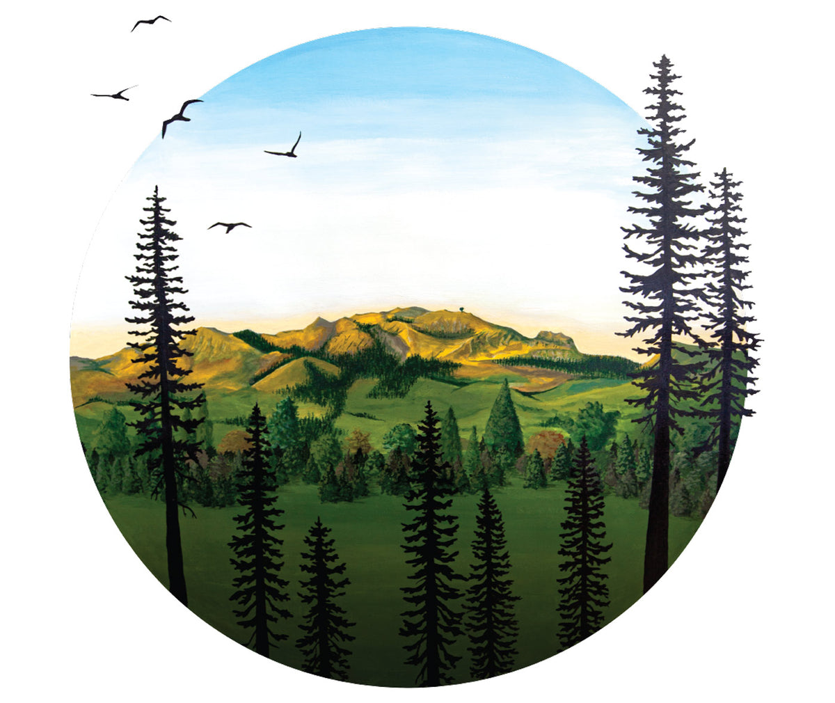 Te Mata Peak Wall Decal