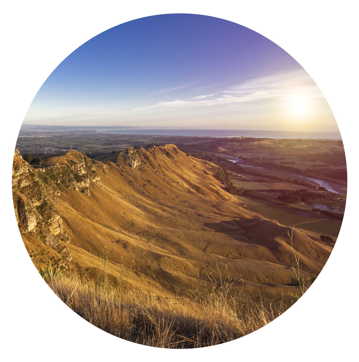 Te mata sunrise Mural Dot