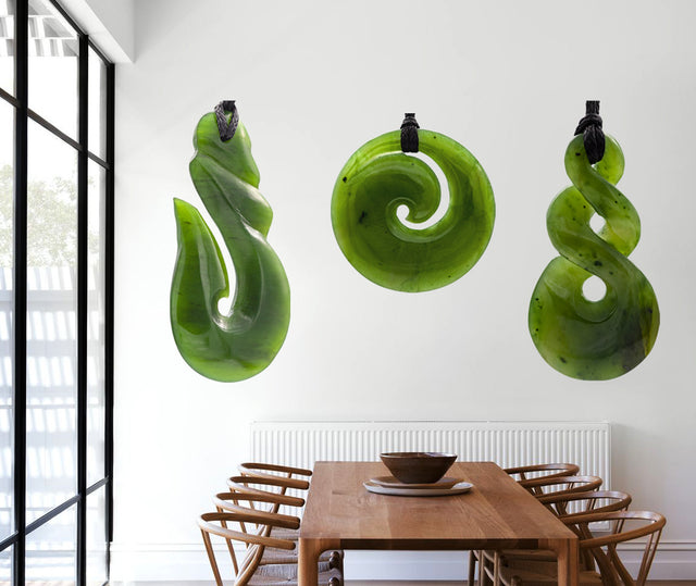 Hei matau, Pikorua & Koru Wall Decal Set