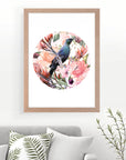 Tui in Light Wonderland Art Print Your Decal Shop Wall Decal NZ