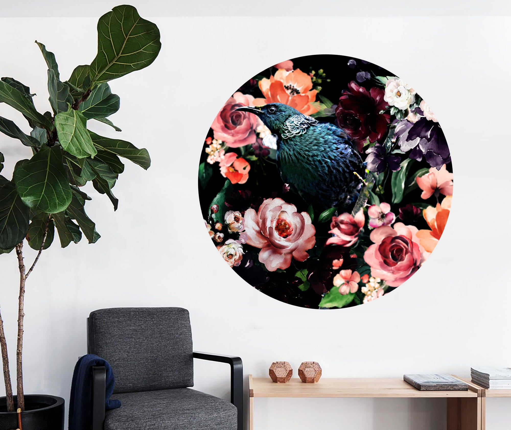 Tui in Wonderland Mural Dot Your Decal Shop Wall Decal NZ