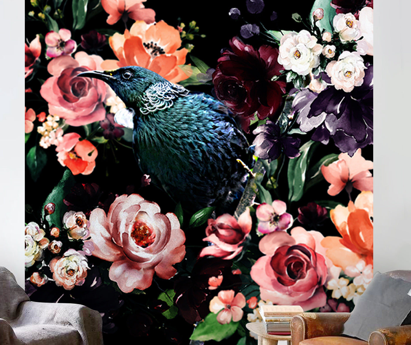 Tui in Wonderland Mural Your Decal Shop Wall Decal NZ