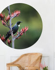 Tui On Flax Flower Mural Dot Your Decal Shop Wall Decal NZ