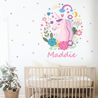 Unicorn with custom name Wall Decal Your Decal Shop Wall Decal NZ