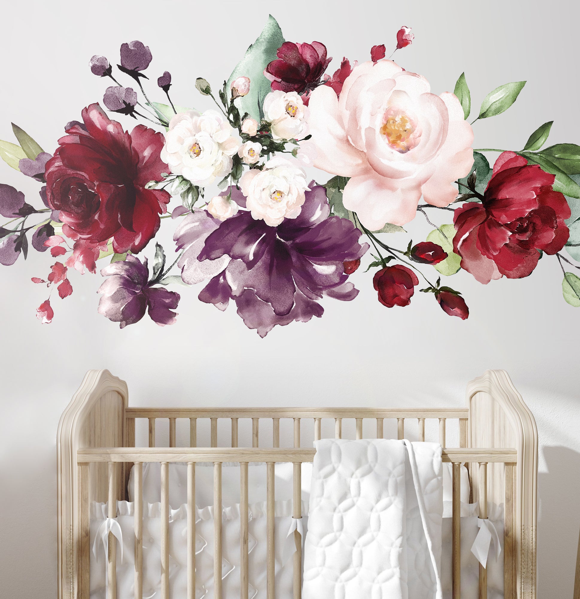 Watercolour Rose Bouquet Wall Decal Your Decal Shop Wall Decal NZ