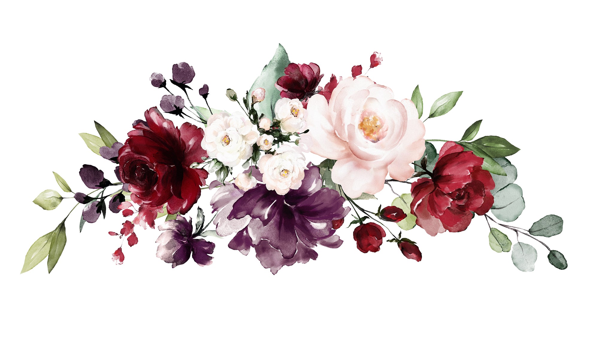 Watercolour Rose Bouquet Wall Decal Your Decal Shop Wall Decal NZ