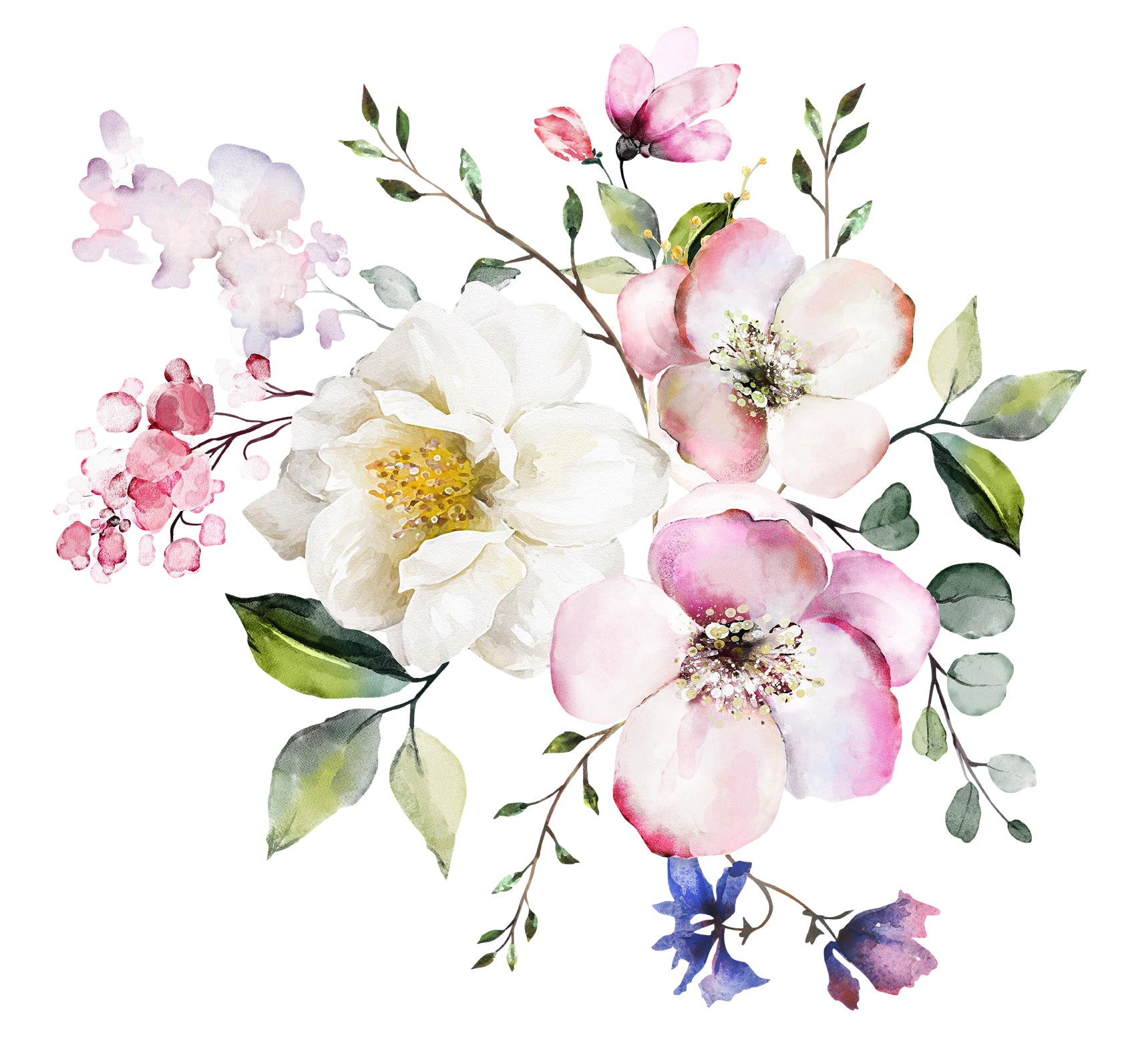Whimsical Floral Bouquet Wall Decal Your Decal Shop Wall Decal NZ