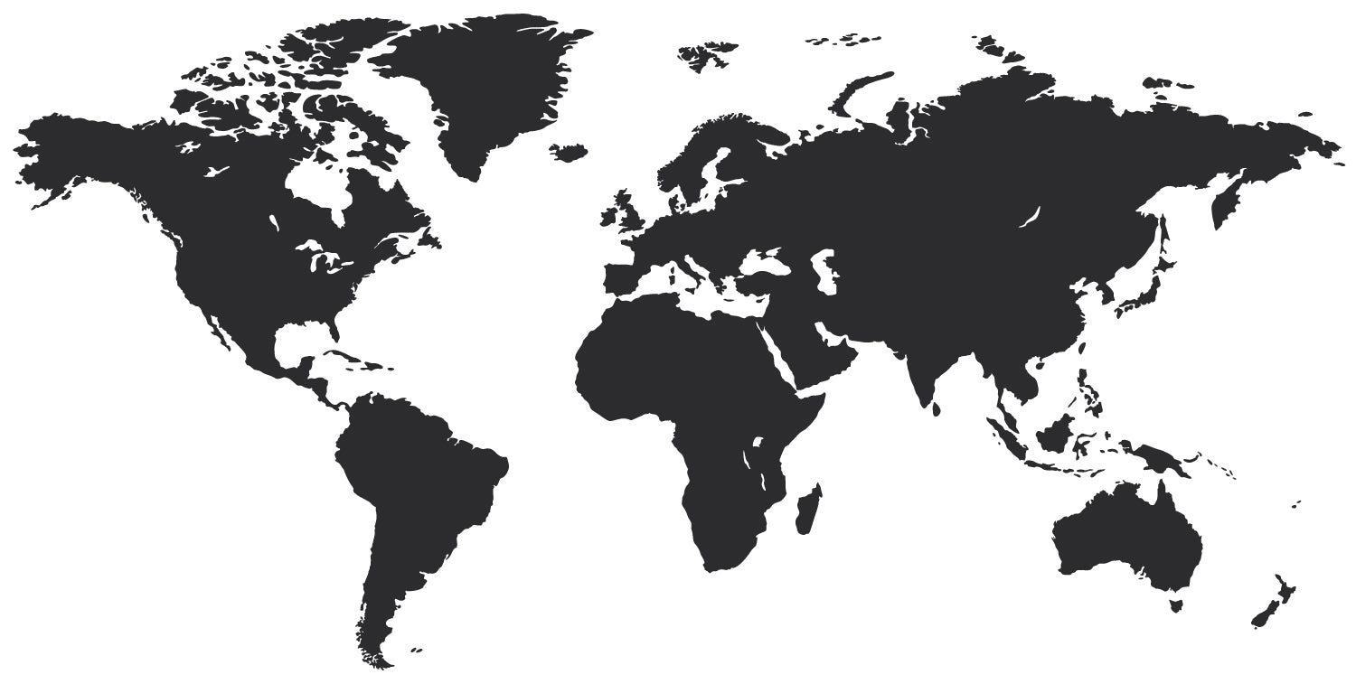 World Map Blackboard Wall Decal Your Decal Shop Wall Decal NZ