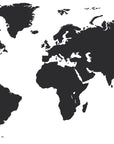 World Map Blackboard Wall Decal Your Decal Shop Wall Decal NZ