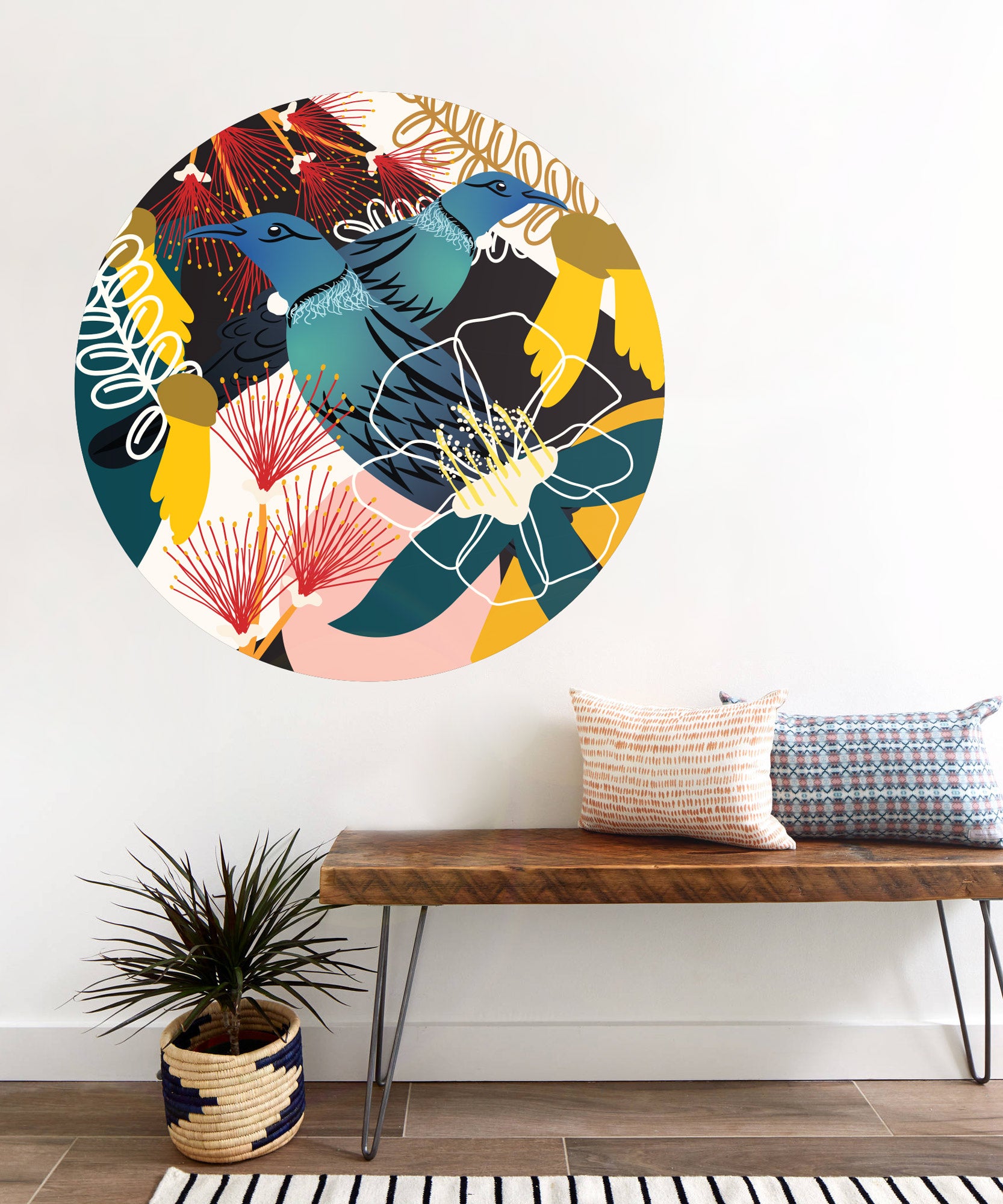 Abstract Tui Rua Mural Dot Your Decal Shop Wall Decal NZ