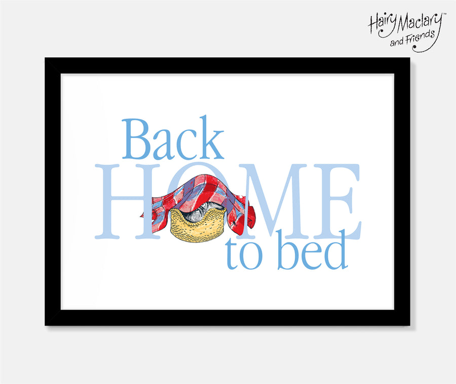 Back home to bed Art Print