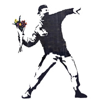 Banksy Flower Thrower Wall Decal