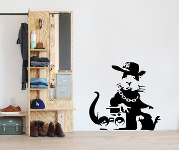 Banksy Gangsta Rat Wall Decal Your Decal Shop Wall Decal NZ