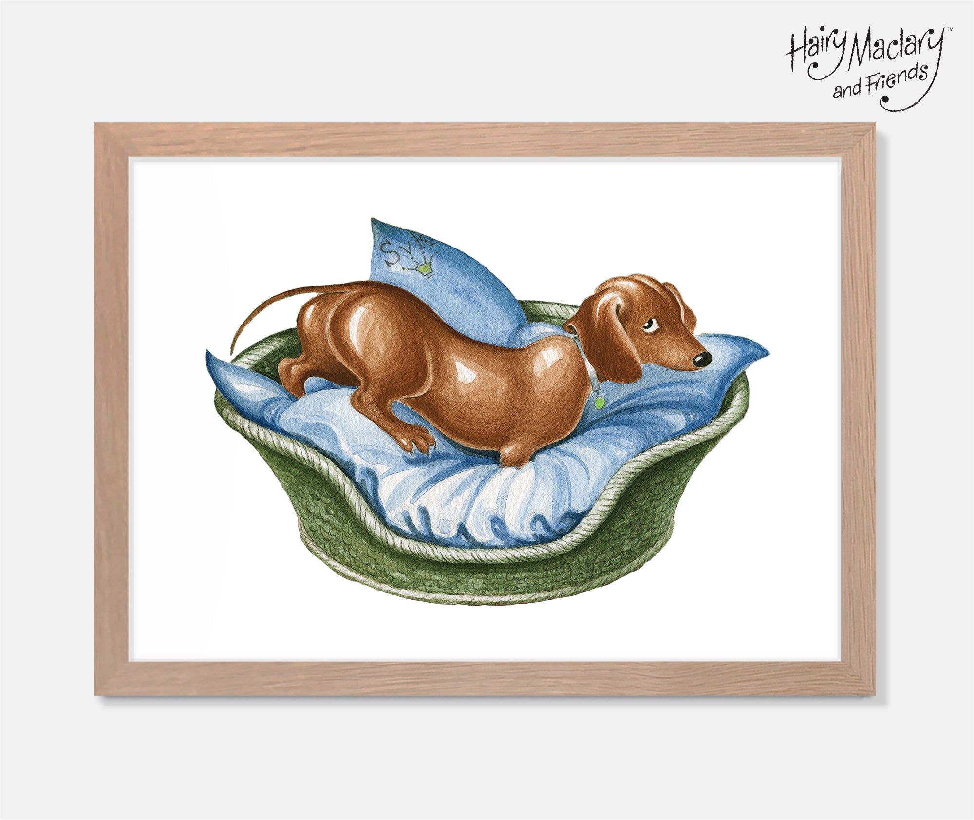 Schnitzel Von Krumm Basket Art Print