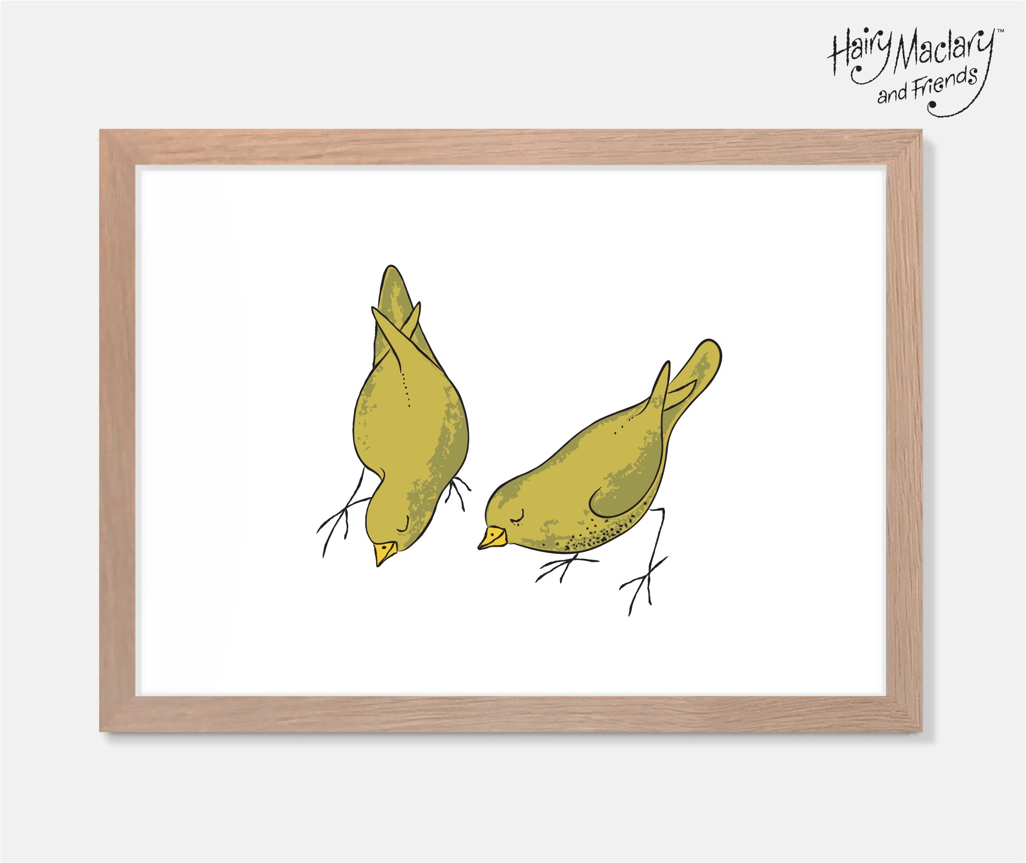 Hairy Maclary Birds Art Print